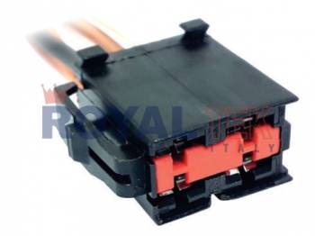 FICHA DE CONEXION ROYALTEK FICHA DE CONEXION ROYALTEK 4 (CUATRO) VIAS LEVANTA VIDRIOS DELANTERO FORD FIESTA ECOSPORT - VENTA EN PAQUETES DE 5 UNIDADES ---